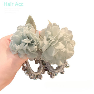 Nhật Bản Nữ Tính Cảm Giác Trong Suốt Voan Hoa Kim Cương Giả Tóc Dây Lưng Đầu Buộc Tóc Tính Khí Thanh Lịch Cao Cấp Phụ Kiện Tóc Nữ