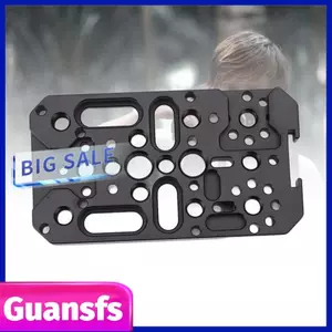 guansfs Gugxiom Camera Tấm Phô Mai với 1/4 3/8 inch Chủ Đề Chuyển Đổi Hợp Kim Nhôm cho Railblocks Dovetails và Thanh Ngắn