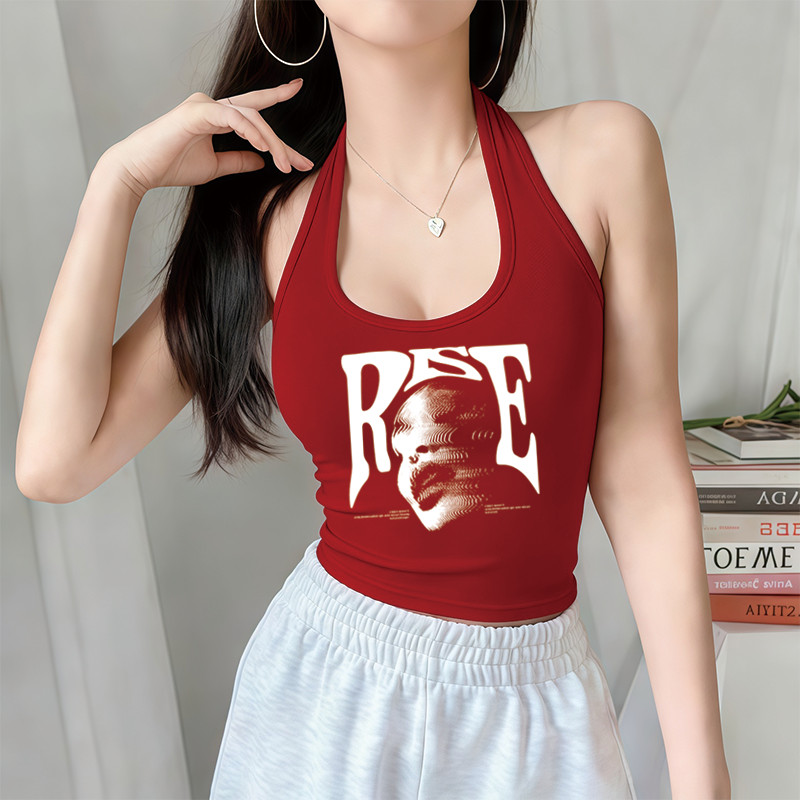 Áo Yếm Croptop Choàng Cổ Hở Lưng Ôm Body Nữ | Áo Thun | Cotton Thun Mềm Co Giãn | Tôn Dáng Gợi Cảm Sexy Siêu Hot Mới#025