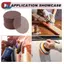 50 Chiếc Lưới Chà Nhám Abranet 5 Inch Chống Tắc Móc Vòng Chống Bụi Giấy Nhám Lưới Không Bụi 400 Grit Nâu Nhôm Oxit