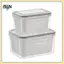 Hộp Bảo Quản Rau Củ Quả B & N Trong Suốt Hai Lớp Có Giỏ Thoát Nước Kín Có Nắp Hộp Bảo Quản Tủ Lạnh Nhà Bếp.