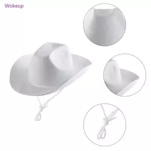 Mũ Fedora Nỉ Cao Bồi Jazz Thời Trang Vintage, Phong Cách Phương Tây, Vành Lớn