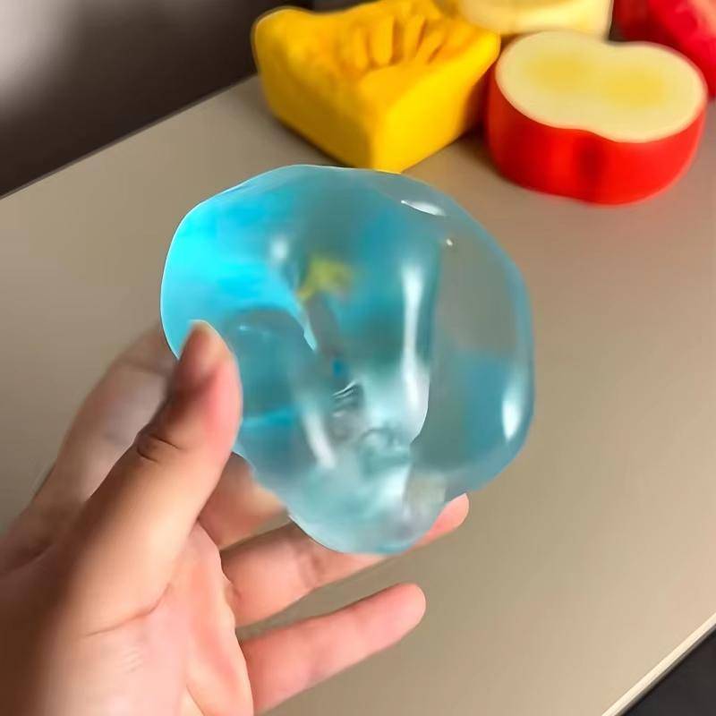 MAKY 1 Cái Chống Căng Thẳng Cảm Giác Fidgets Squishy Đồ Chơi Mềm Mô Phỏng Trong Suốt Màu Xanh Maltose Chậm Đàn Hồi Đồ Chơi VN