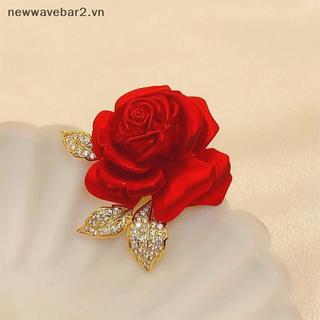 Trâm Cài Hoa Hồng Đỏ Thiết Kế Tinh Tế, Phù Hợp Làm Phụ Kiện Thời Trang