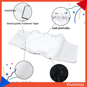 Tã cho chó đực có thể giặt nhẹ có in hình hoạt hình Viền co giãn Băng buộc dây cho thú cưng Quần kinh nguyệt để sử dụng thoải mái Tã cho chó thoải mái