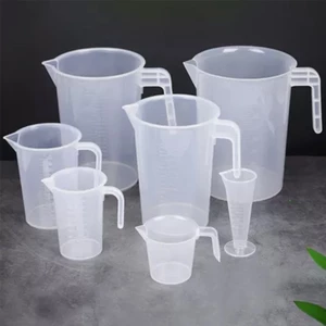 Ca Đong Định Lượng Có Chia Vạch Chịu Được Nóng Dùng Trong Pha Chế, Bếp Bánh 100ml - 250ml - 500ml - 1000ml Nhựa PP Dẻo
