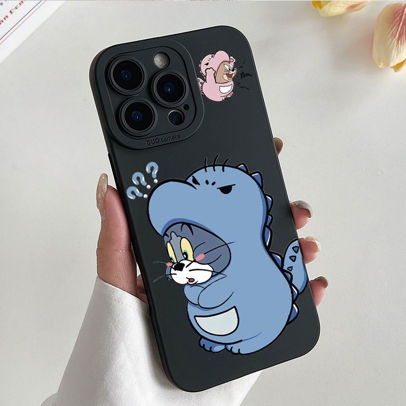 Ốp lưng iPhone hình TOM & JERR silicone lỏng mềm - iP 7/8/X/XS/11/12/13/14/15/16/17/Plus/Pro/Max/Air