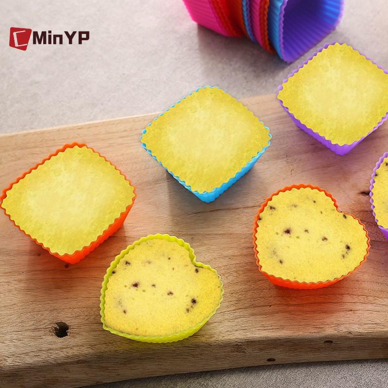 CMinYP 3 Chiếc Bento Chia Cốc Dễ Dàng Làm Sạch Khuôn Bánh Có Thể Tái Sử Dụng Khuôn Món Tráng Miệng Sushi Phụ Kiện Bảo Quản Riêng Biệt Thực Phẩm Hộp Cơm Trưa Lót Vinh Quang