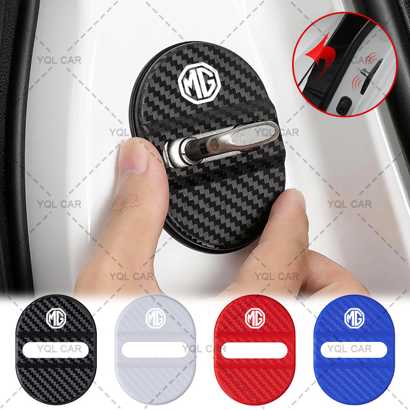 1 / 4 ABS Khóa Cửa Ô Tô Chống Sốc Miếng Lót Cửa Xe Chống Sốc Dành Cho MG ZS GS Gundam 350 Phần TF GT 6 MG4 MG5 HS