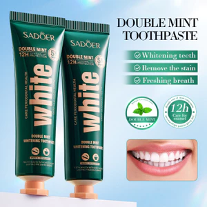 All English SADOE Double Mint Kem đánh răng làm trắng răng sạch Kem đánh răng 46CR