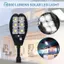 Đèn LED năng lượng mặt trời 6000 lumens - Chống nước, cảm ứng chuyển động, 3 chế độ chiếu sáng, lý tưởng cho sân vườn và đường đi