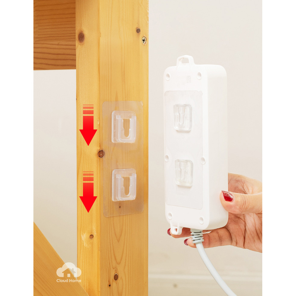 Móc treo đồ nhà bếp chống thấm nước, không cần đục lỗ, tự dính, không để lại dấu vết.