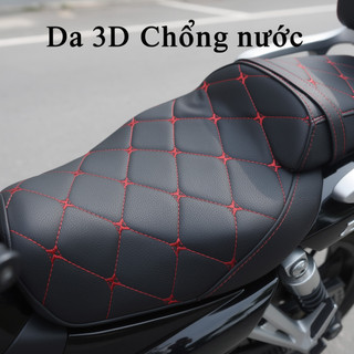Vỏ bọc ghế xe máy 3D Chống thấm nước chống trượt Da thoáng khí Đệm xe tay ga Universal Fit