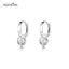 AqToCna 1 Đôi Bông Tai Zircon Tròn Đơn Giản Cho Nữ Cô Gái Đa Năng Ánh Sáng Cổ Điển Sang Trọng Bông Tai Trang Sức Phụ Kiện Quà Tặng AqToCna