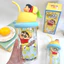 Spike Price [Chính hãng] Lemon Crayon Shin-Chan Glass Water Cup Crayon Shin-Chan Straw Cup Phim hoạt hình Cốc nước sinh viên dễ thương Quà tặng ngoại vi Anime