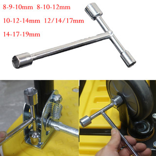 [FUXIN] Cờ lê ổ cắm lục giác 3 chiều Tay cầm T Ba ngạnh để sửa chữa xe đạp 8-19mm