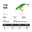 Sequin Dụ Dụ Kim Loại Rung Dụ Giả Mồi Dài Gang Tấm vlb Sequin Micro Dụ Mồi Cứng 8GPM