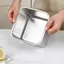 TRTR Hộp Bình Bằng Thép Không Gỉ Có Nắp Chậu Dầu Nhà Bếp Thùng Vuông Bảo Quản Chai Gia Vị Hộp Lọ Và Nắp Lọ Gia Vị Bộ VN