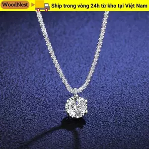 WOODNEST Dây chuyền màu trắng lấp lánh, Đồ trang trí Vòng phụ kiện Vòng cổ hình ngôi sao, Quà tặng Mặt dây chuyền lấp lánh thời trang dành cho nữ