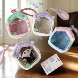 E-WOITD Túi Giảm Đau Mini Ví Đựng Tiền Xu Tai Nghe Cáp Túi Bảo Quản Dễ Thương Lều Sang Trọng Ví Di Động Sáng Tạo Túi Đựng Tiền Xu Túi Bảo Quản E-WOITD