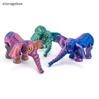 [Hộp lưu trữ] Mô hình voi in 3D PLA dễ thương Kawaii Trang trí máy tính để bàn Hoạt hình Mô hình di chuyển Đồ chơi trẻ em Bộ sưu tập sáng tạo Quà tặng đồ chơi đẹp