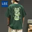100% Cotton 220g Áo Thun Tân Cương Cotton Mùa Hè 2024 Phong Cách Mới Ếch In Rời Thường Ngày Nửa Tay Top