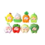 Túi mù hình con rau dễ thương – 4cm, Bộ 8 chiếc, Móc khóa DIY Charm, Trang trí bàn làm việc Kawaii