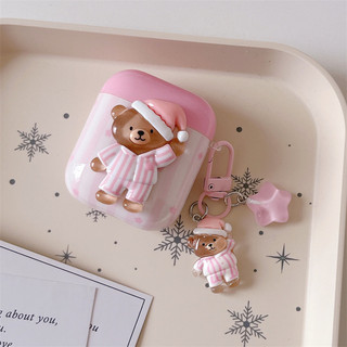 Pyjama Star Bear cho Airpods4 AirPods 1 / 2 3 Pro Pro2 pro3 Bộ tai nghe Bluetooth không dây Vỏ bảo vệ tai nghe AirPods Pro i3 i4 pro3