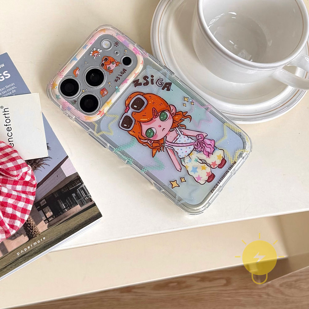 Phone Case For iPhone 17 Pro Max 16 15 TPU Chain Aesthetic Korean Cute