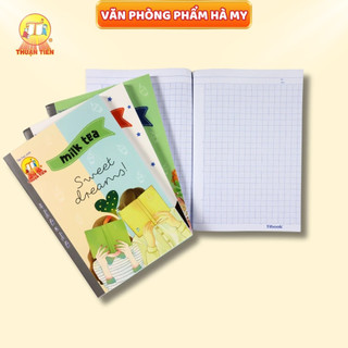 Tập Sinh Viên Thuận Tiến Milk Tea 200 Trang – Vở 4 Ô Ly Ngang, Giấy 80gsm
