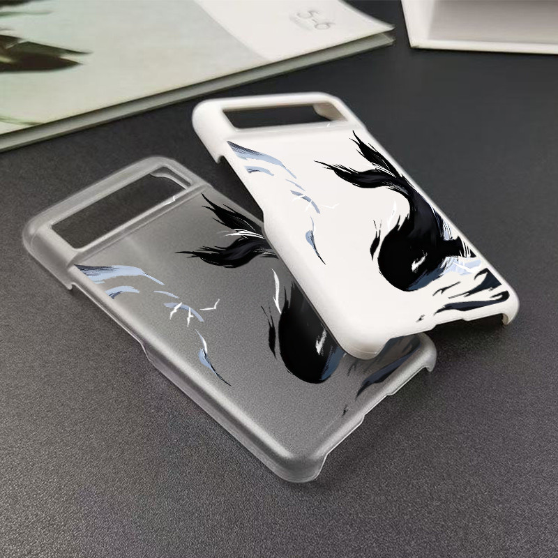 Mực Cá Voi Mỏng Cứng Mờ Ốp Lưng Điện Thoại Cho Google Pixel 11 Pro 10A 10 Pro XL 9A Pixel 8 7A 7Pro 6A 5A Quấn Nửa Google Pixel Cover