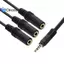 Bộ chuyển đổi bộ chia âm thanh tai nghe đa năng Aux 3,5mm Ja HUB Cáp chia đẹp