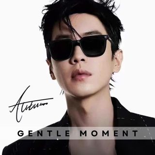 Kính mát gọng vuông GENTLE MOMENT thời trang nam nữ hoạ tiết ngôi sao nổi chống tia UV kính râm phong cách GM9547