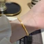 Vòng tay hạt vuông tối giản - Thép titan mạ vàng 18K - Dây chuyền Dainty sang trọng không mài mòn - Bestie & Office Commute