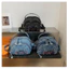 SQ11 2026 Túi Đeo Vai Denim Phong Cách Hàn Quốc Phong Cách Đa Năng Túi Tote Đi Lại Dung Tích Lớn