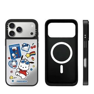 Từ Thẻ Chó Gương Cứng Ốp Lưng Điện Thoại iPhone 17 Pro Max 17 Air 16 Plus 15 14 13 12 11 Vỏ Chống Sốc