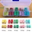 FANIELLAPOWELL Bộ cầu chì hộp 20 chiếc, Bộ cầu chì ô tô hình vuông cỡ nhỏ, Bộ vuông bằng đồng cấu hình thấp cao 20-60A Cầu chì phụ kiện ô tô