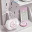 E-WOITD Dễ Thương Sang Trọng Mực Cuộn Móc Khóa Lông Tơ Mềm Anime Đồ Chơi Nhồi Bông Bapa Túi Charm Mặt Dây Chuyền Có Thểdorkable Món Quà Đáng Yêu E-WOITD