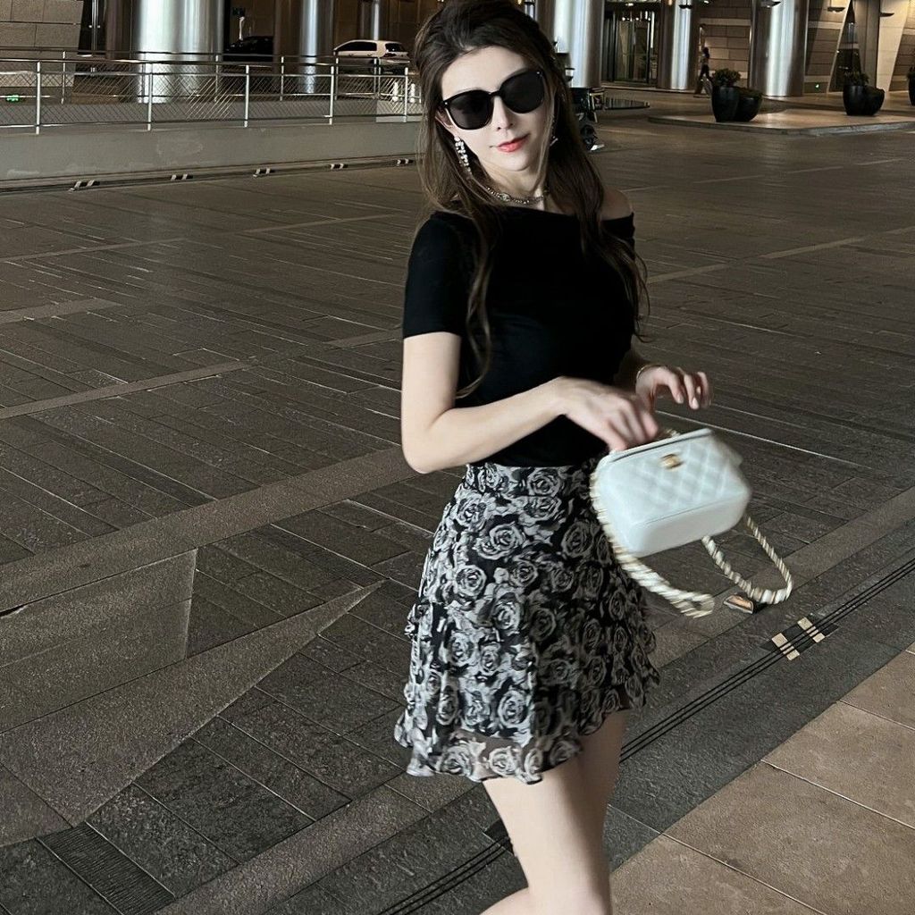 Váy Nữ Thơm Phong Cách Thời Trang Ngắn Mới Cao Cấp Mỏng Tính Khí