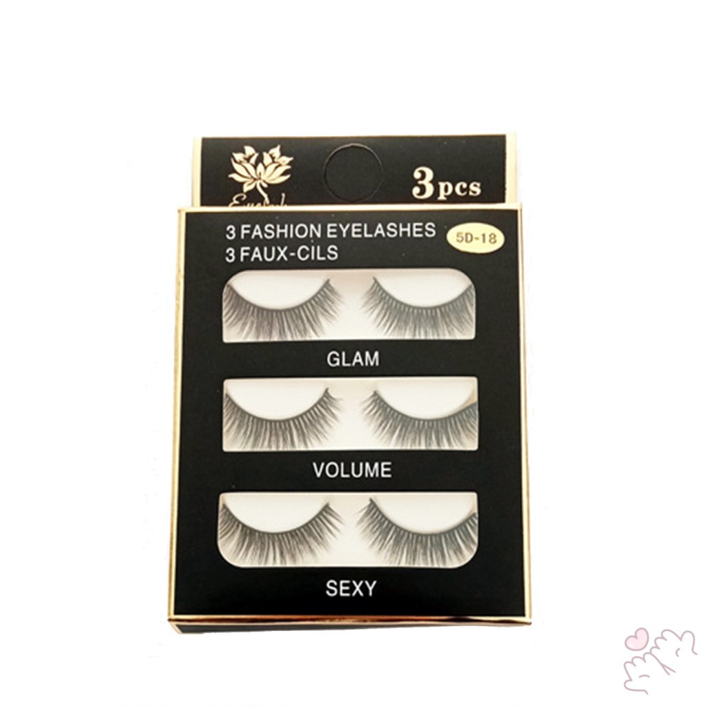 Lông mi giả Wispy 3D 8-15mm - Lông mi mềm mượt dành cho nữ Trang điểm bé gái