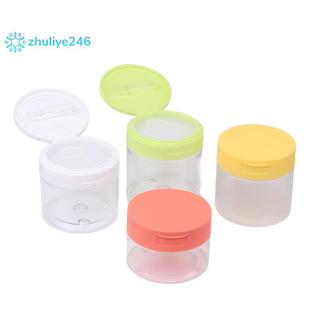 < zhuliye246 > Bình tẩy trang 200-350ml có lọ đựng trong suốt tròn Chai rỗng miệng rộng nắp chai Bảo quản Kem dưỡng da đẹp