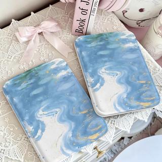 Gương gấp biển xanh và sóng nước thiết kế đơn giản thư giãn