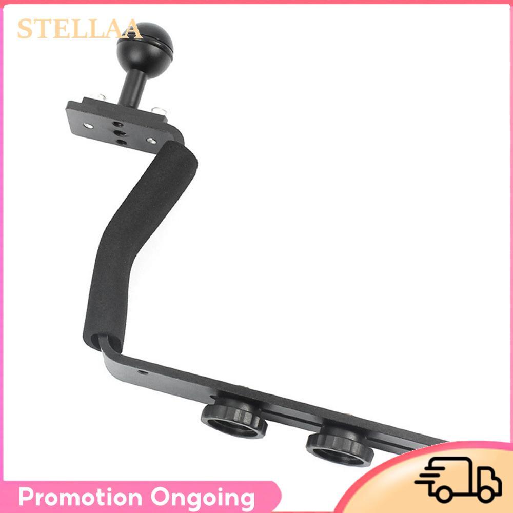 Stellaa Stellaa aqxreight Tay cầm khay lặn Máy ảnh dưới nước Giá đỡ tấm chụp ảnh giàn khoan cho máy ảnh SLR kỹ thuật số Áp dụng tay cầm hiện đại Giá đỡ hợp kim nhôm dưới nước
