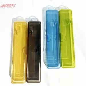 Hộp đựng bàn chải đánh răng HFSHY Hộp đựng trong suốt Hộp đựng bàn chải đánh răng di động Hộp đựng kem đánh răng bằng nhựa Hộp đựng đồ VN
