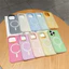 Ốp từ tính, thiết kế 2 trong 1 màu pastel sang trọng, tương thích với iPhone 17, Air 16, 15, 14 Plus, 13, 12, Pro Max, 11, Matte Cover Vỏ sạc không dây chống sốc