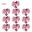 Linh hồn| Hoa lan bền lâu Hoa giả 10 chiếc Lụa nhân tạo Phalaenopsis Hoa lan Đầu hoa lan giả cho bó hoa cưới Thủ công Diy Trang trí nội thất Đông Nam Á