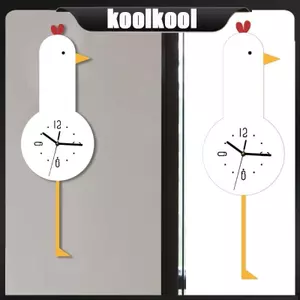 Kool Vui Nhộn Xoay Hoạt Hình Gà Đồng Hồ Treo Tường Dopamine Trang Trí Nhà Và Văn Phòng