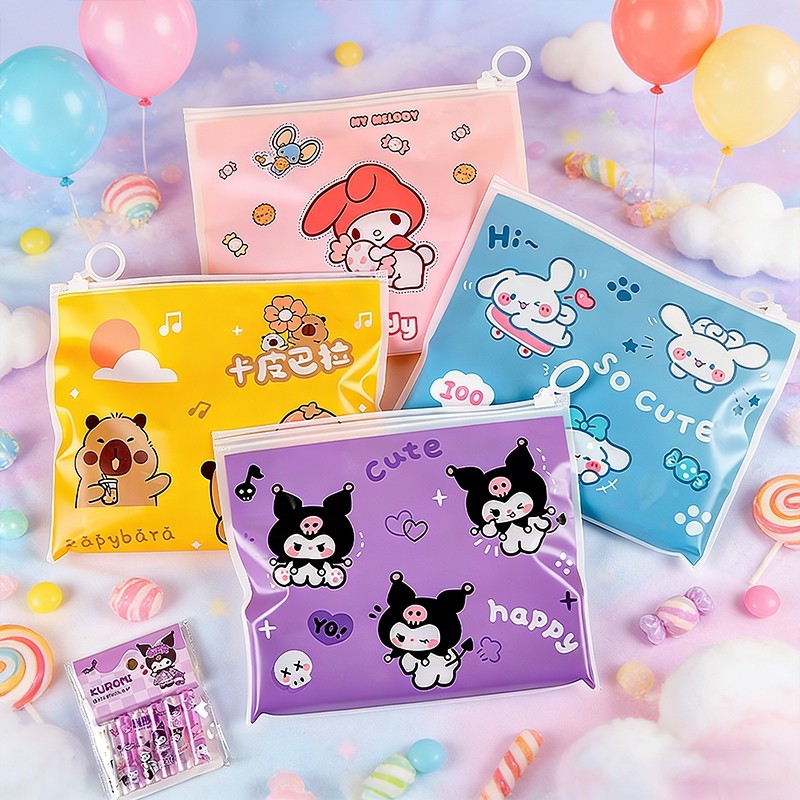 Set quà 1/6 cho bé bút chì gỗ tẩy cute nắp bút hoạt hình đồ dùng học tập Quốc tế thiếu nhi hot trend