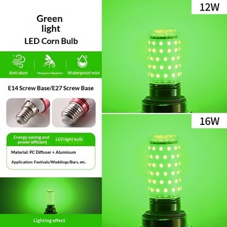 Bóng Đèn LED Màu SMVP E27 E14 220V 12W 16W Tím Hồng Xanh Xanh Đỏ Vàng