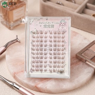 Lông mi giả bằng sợi nâu Khối lượng tự nhiên C Curl 7-12mm Mix Lông mi mềm thủ công cho bữa tiệc hàng ngày